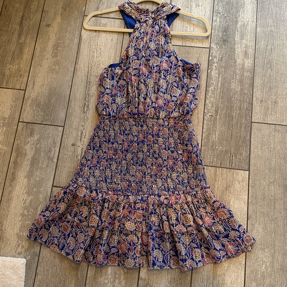 NWT SAYLOR - Ansel Dress In Dahlia Block Print - Picture 5 of 10
